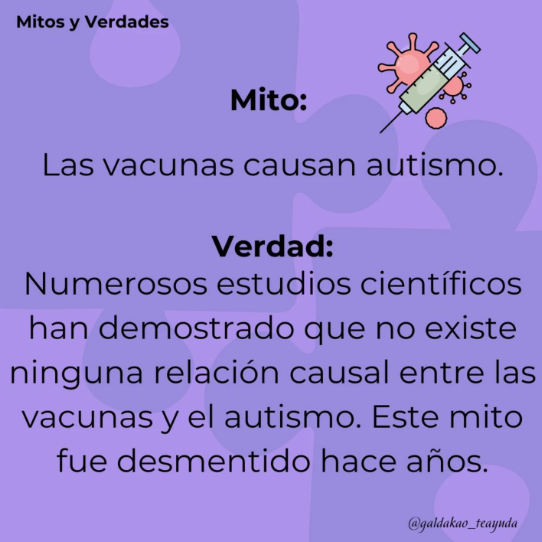 Mitos sobre el Autismo
